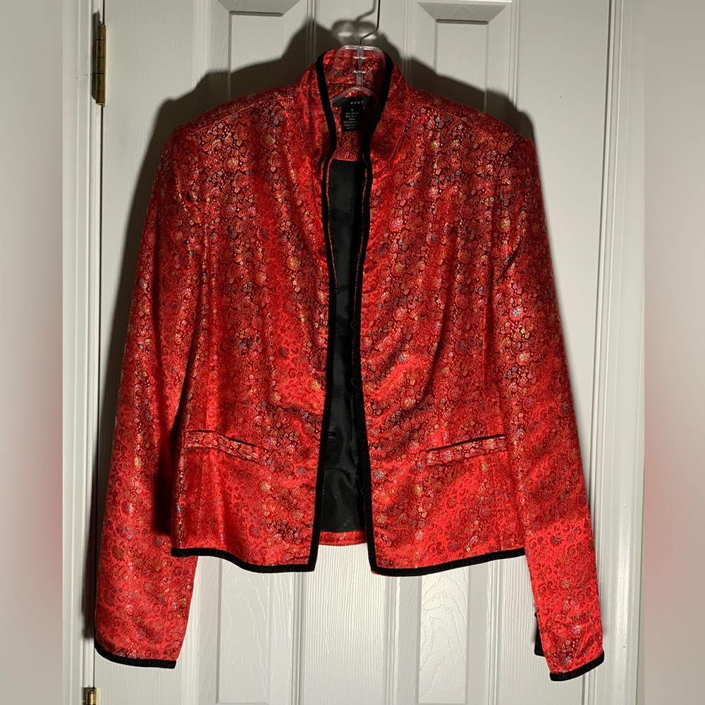 WDNY Red Asian Style Jacket - Picture 3 of 8